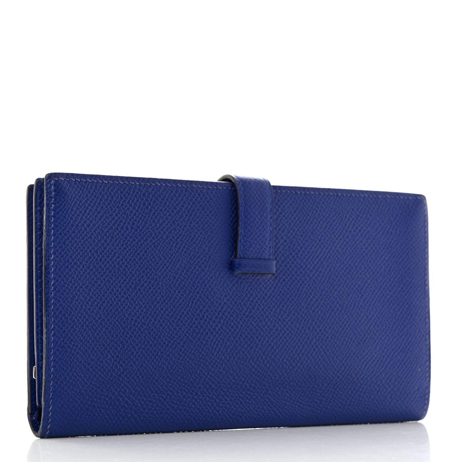 Hermes Epsom Bearn Gusset Wallet Bleu Electrique 3 of 7