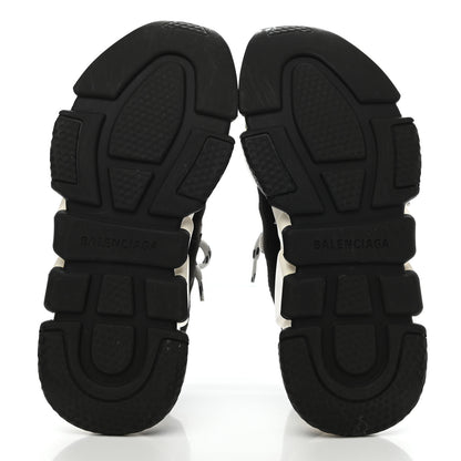 Balenciaga Neoprene Knit Allover Logo Womens Speed Lace Up Sneakers 36 Black 5 of 9