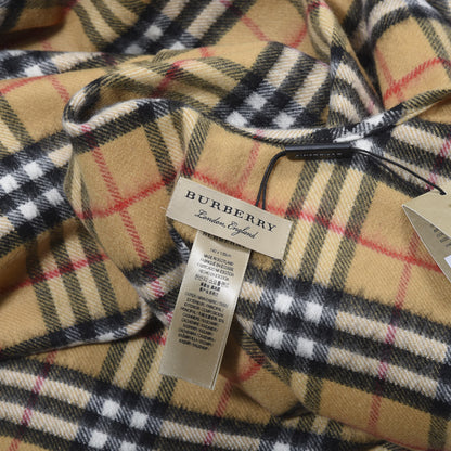 Burberry Cashmere Vintage Check Cape Scarf Antique Yellow 2 of 2