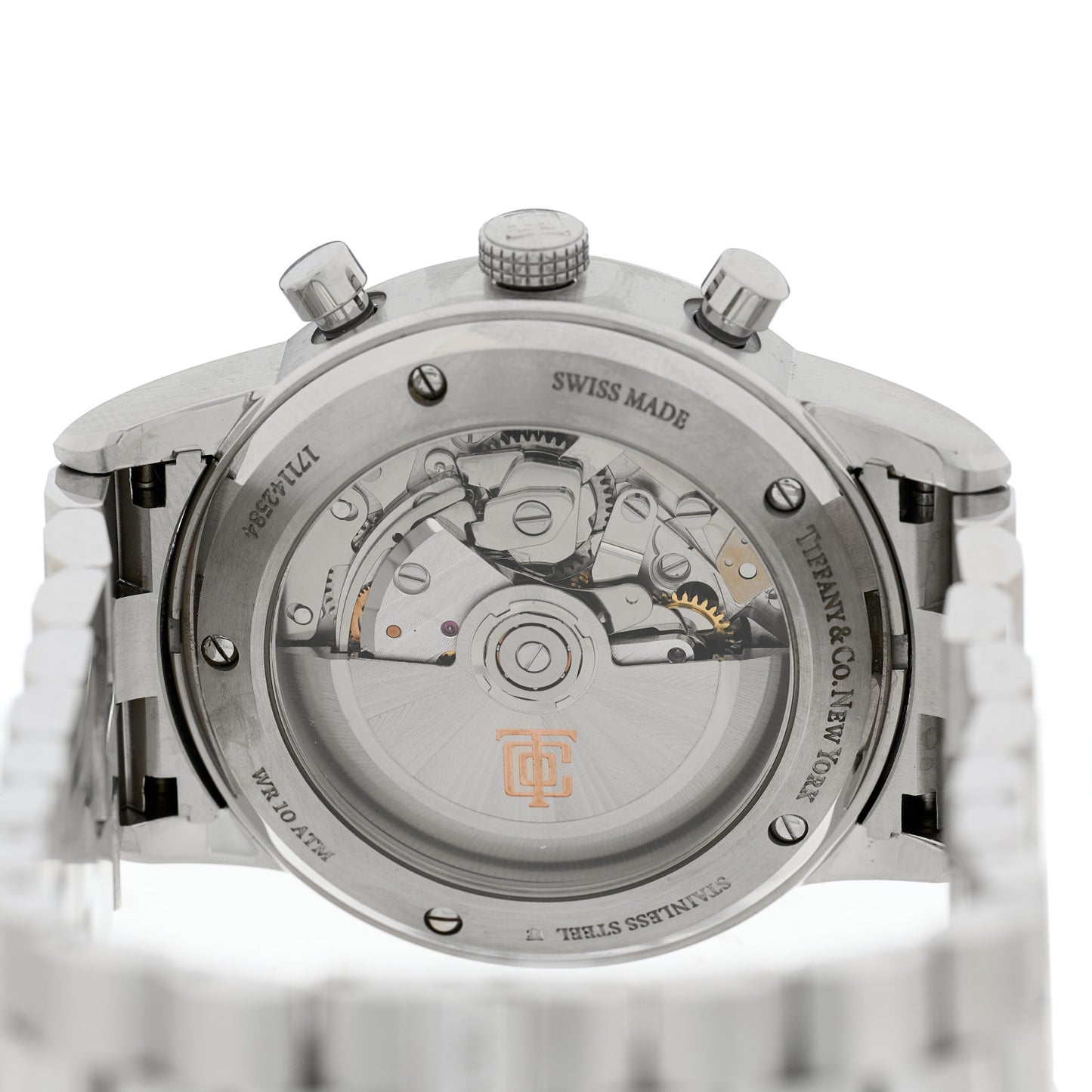 Stainless Steel 42mm CT60 Chronograph Automatic Watch Blue
