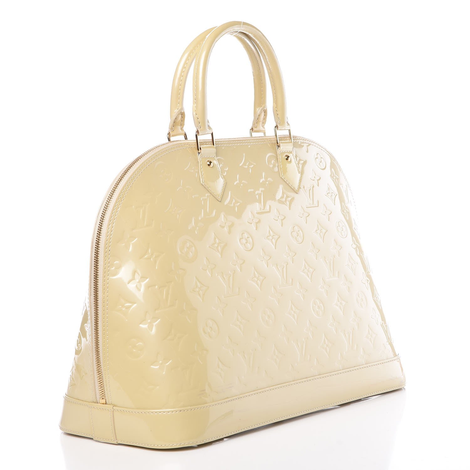 Louis Vuitton Vernis Alma GM Blanc Corail 3 of 10