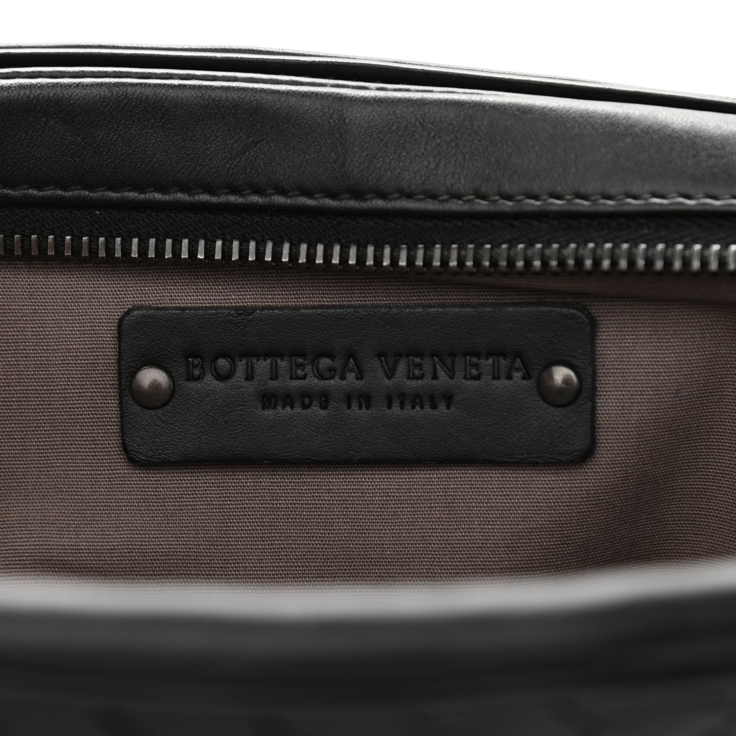 Nappa Intrecciato Belt Bag Black