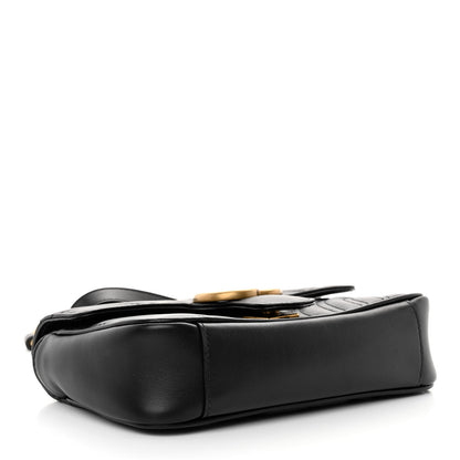 Gucci Calfskin Matelasse Mini GG Marmont Shoulder Bag Black 4 of 8