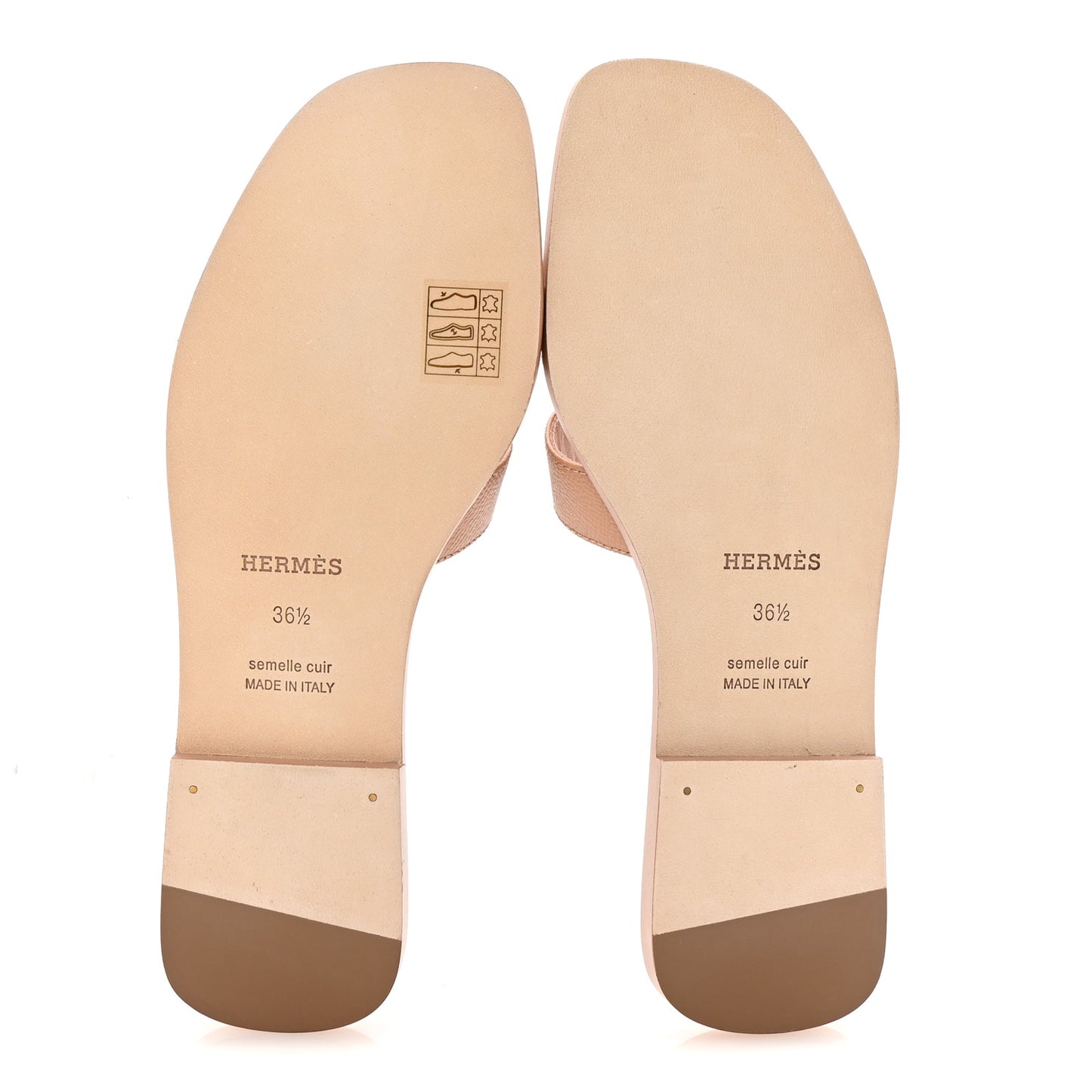 Epsom Oran Sandals 36.5 Beige Perlino