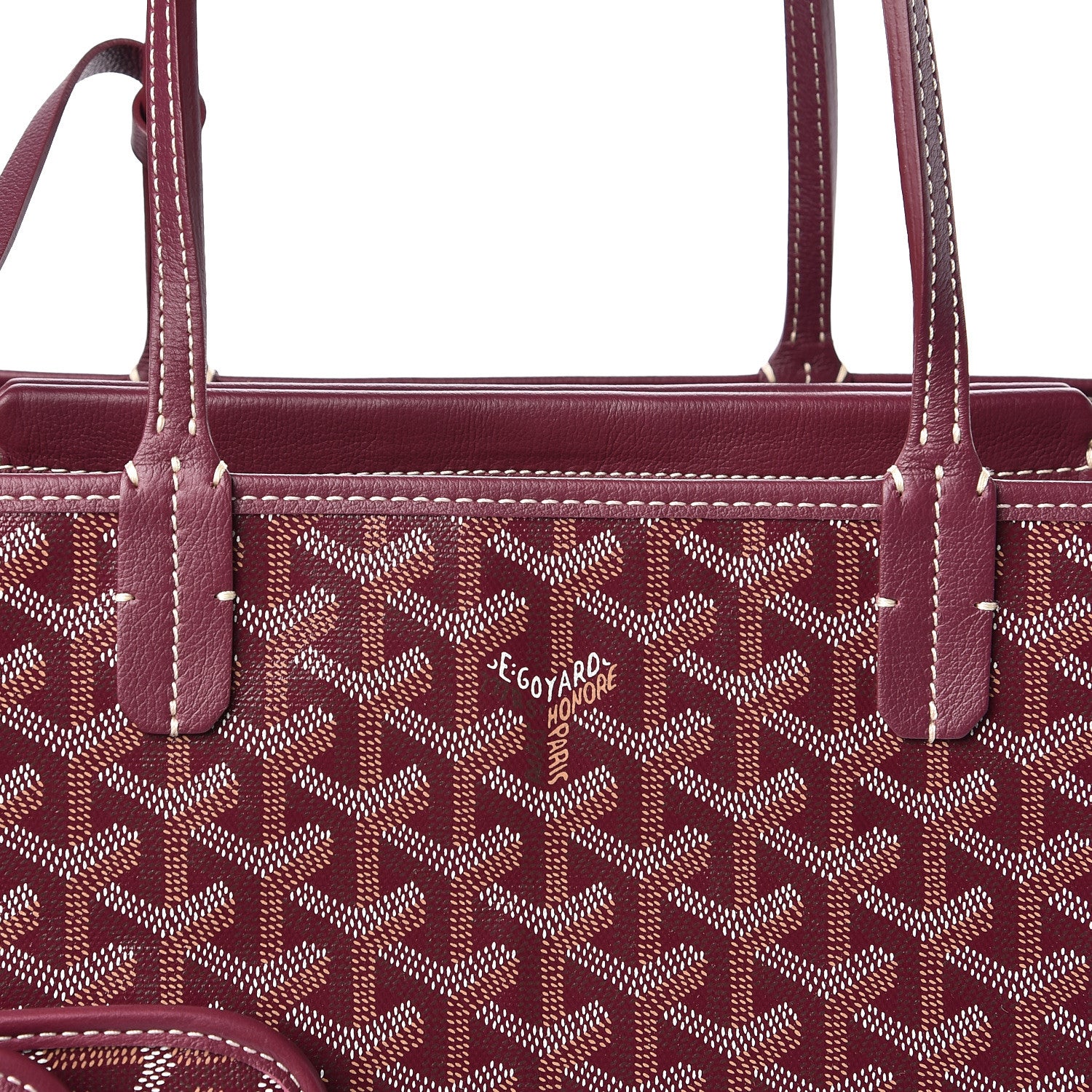 Goyard Goyardine Isabelle Tote Burgundy 12 of 12