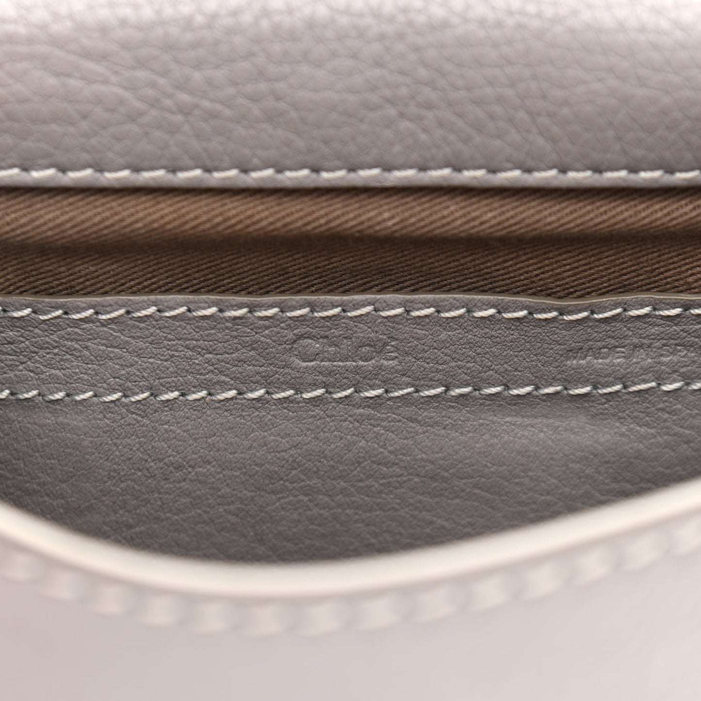 Calfskin Mini Marcie Round Crossbody Bag Cashmere Grey