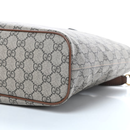 Gucci Soft GG Supreme Monogram Small Crossbody Tote Beige Cuir 10 of 10