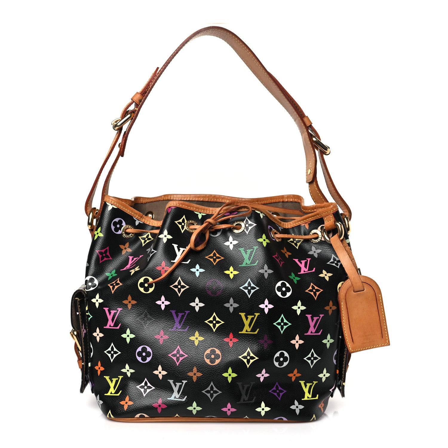 Louis Vuitton Monogram Multicolor Petit Noe Black 1 of 8