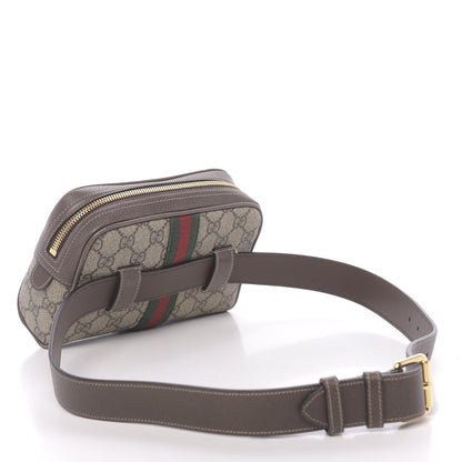 Gucci GG Supreme Monogram Web Small Ophidia Belt Bag 85 34 Dark Brown 3 of 11