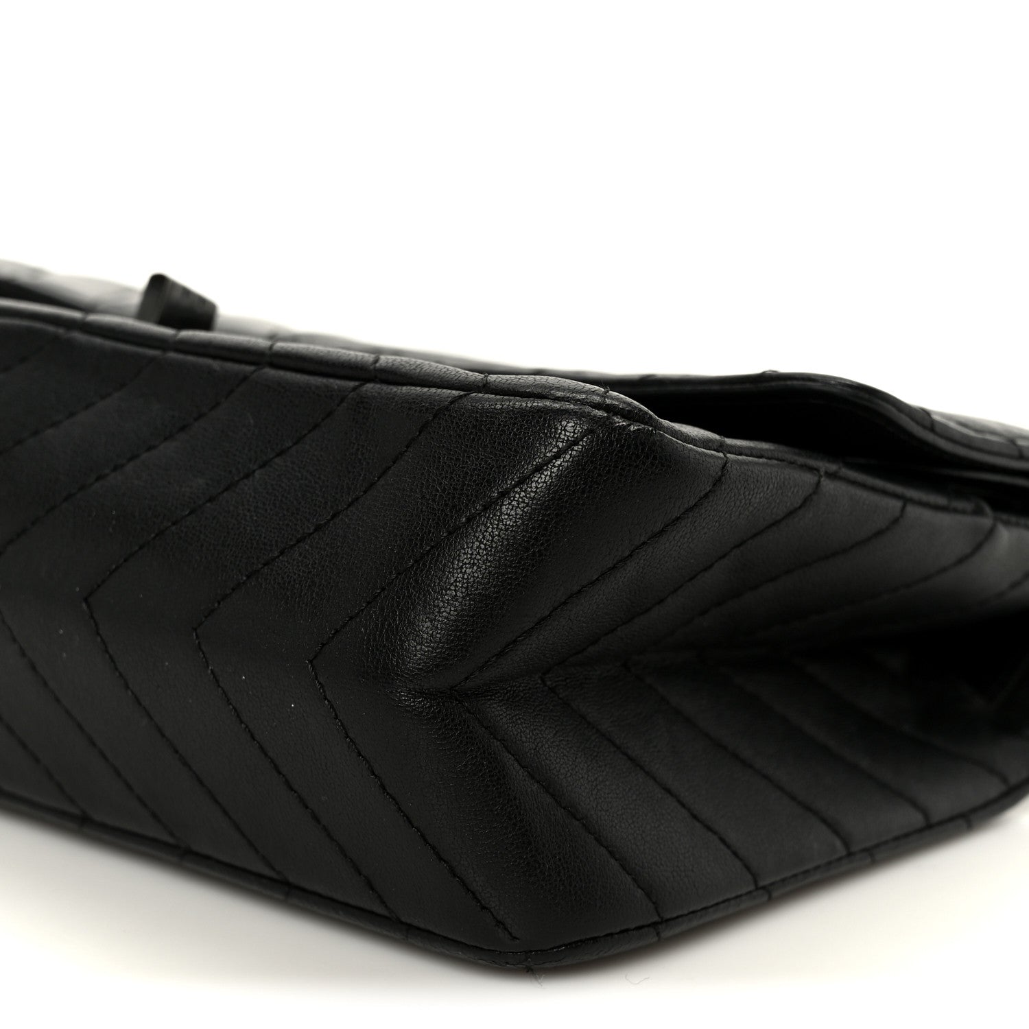 Chanel Sheepskin Chevron Quilted 2.55 Reissue 225 Double Flap So Black 10 of 10