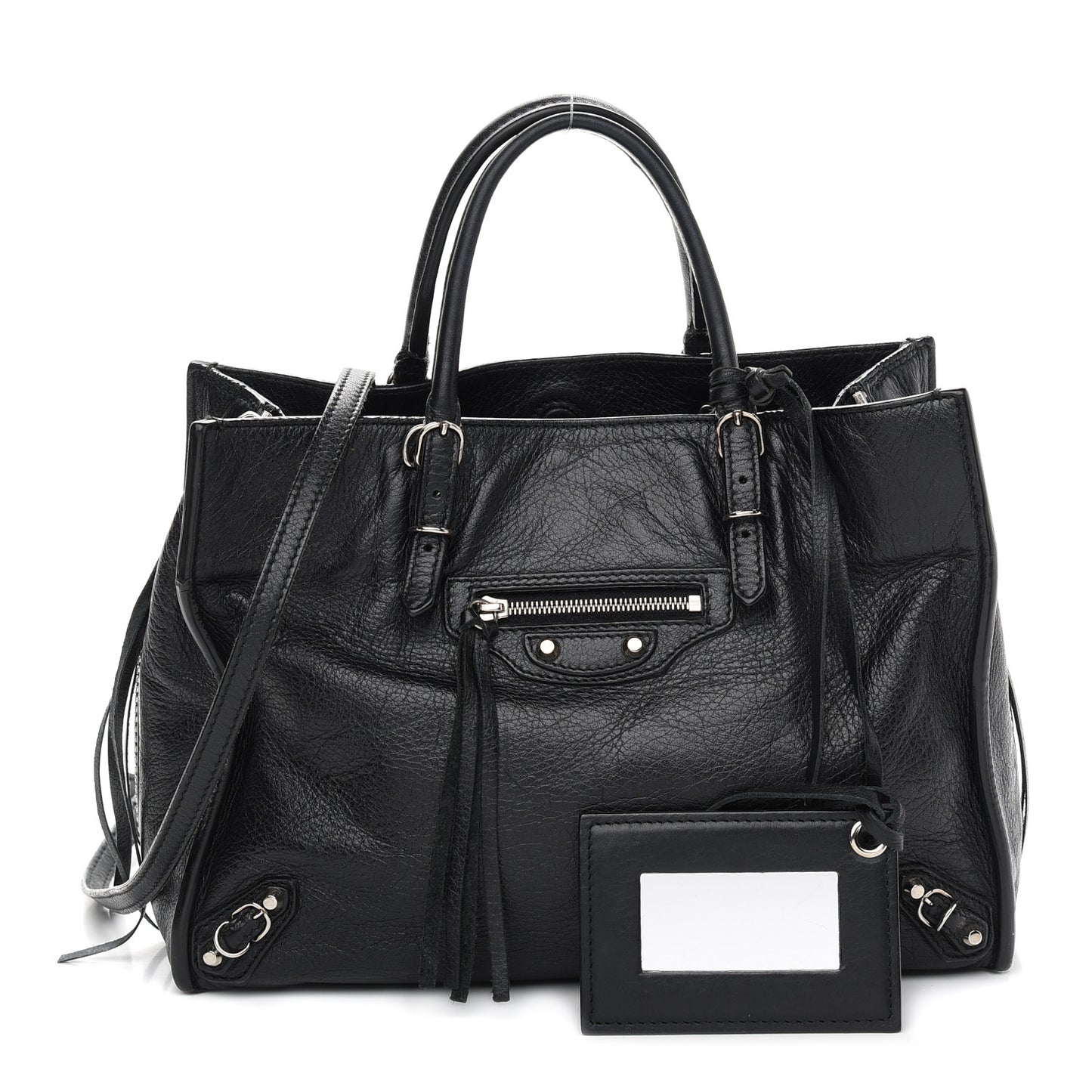 Veau Papier A6 Zip Around Tote Black