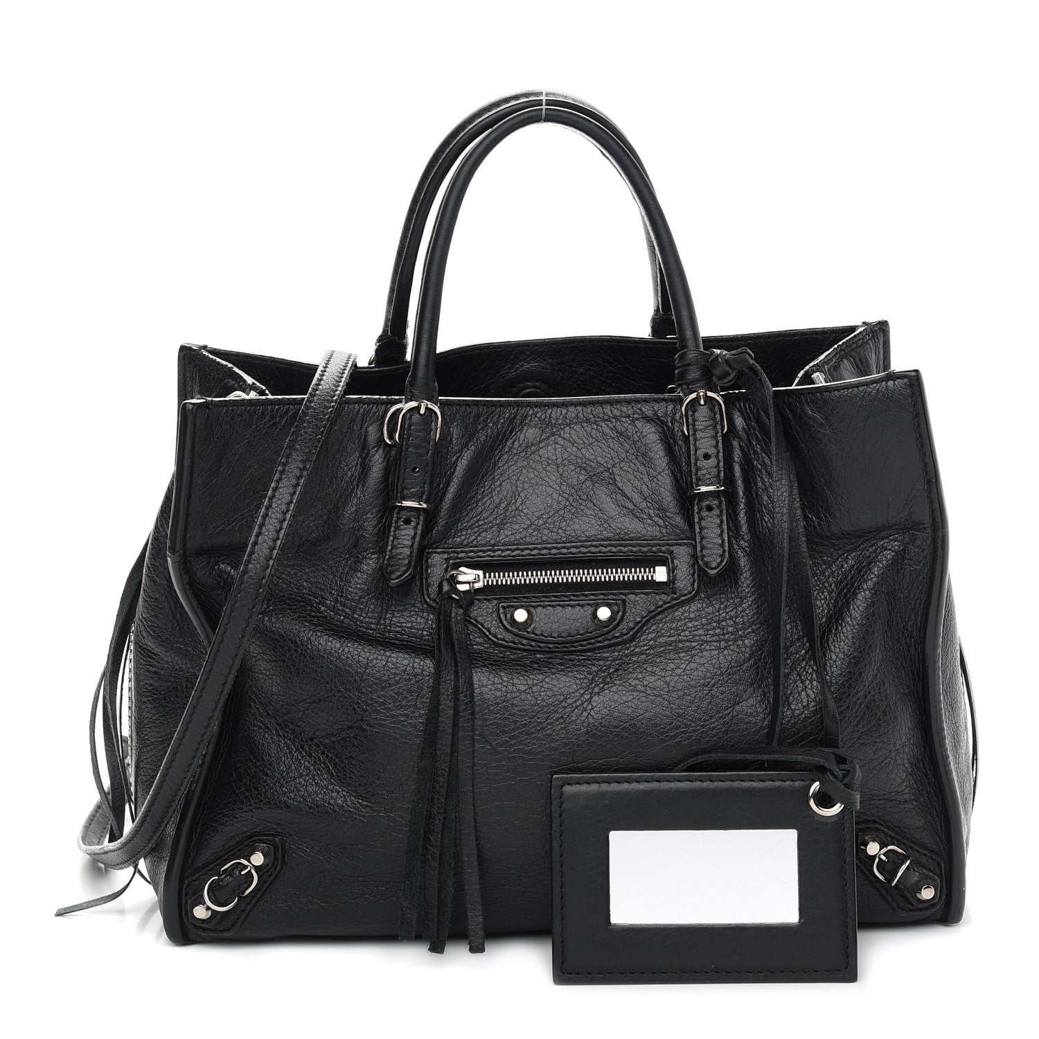 Balenciaga Veau Papier A6 Zip Around Tote Black 1 of 11