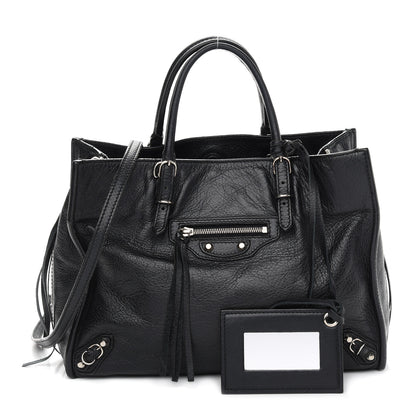Balenciaga Veau Papier A6 Zip Around Tote Black 1 of 11