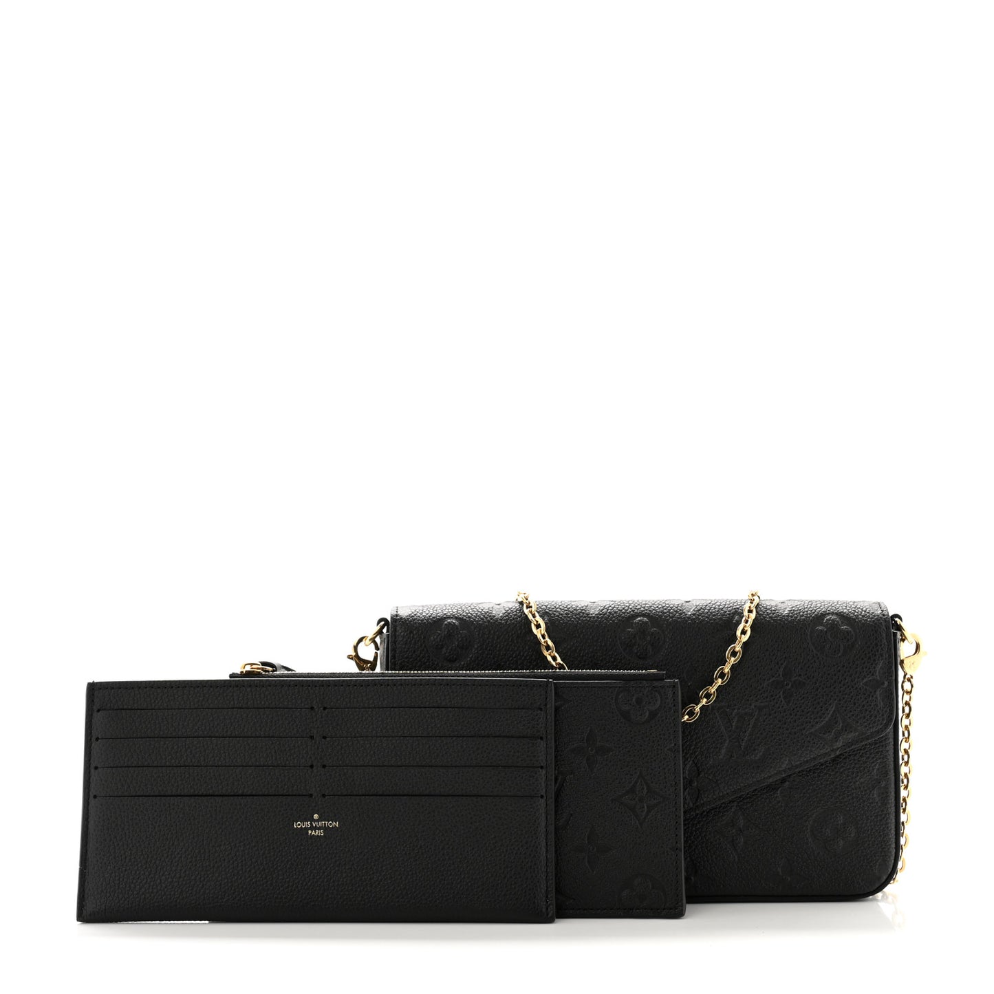 Empreinte Pochette Felicie Chain Wallet Black