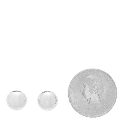 Tiffany Sterling Silver 8mm HardWear Ball Earrings 2 of 4