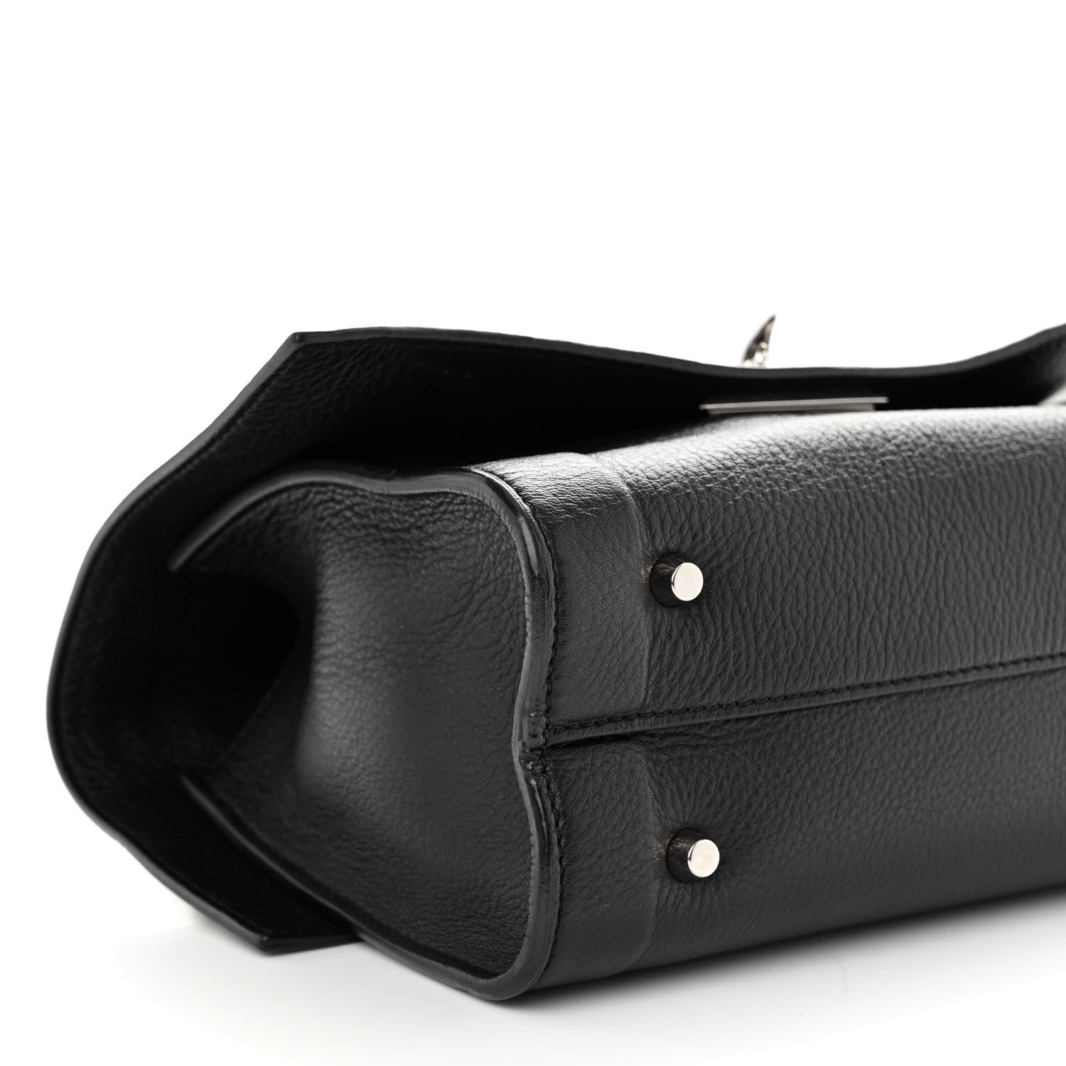 Givenchy Grained Calfskin Mini Shark Lock Satchel Black 8 of 9