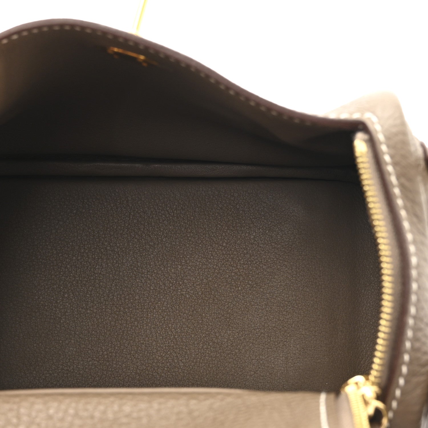 Hermes Taurillon Clemence Mini Lindy 20 Etoupe 5 of 11