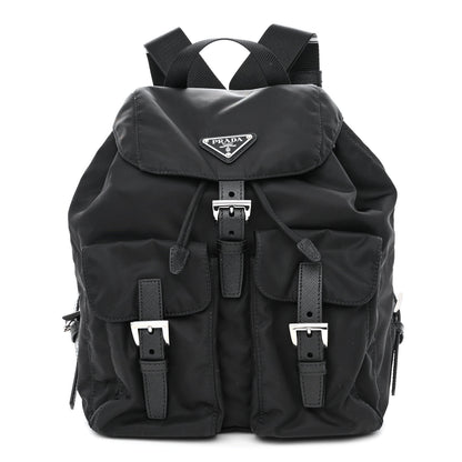 Prada Tessuto Nylon Saffiano Small Backpack Black 1 of 11