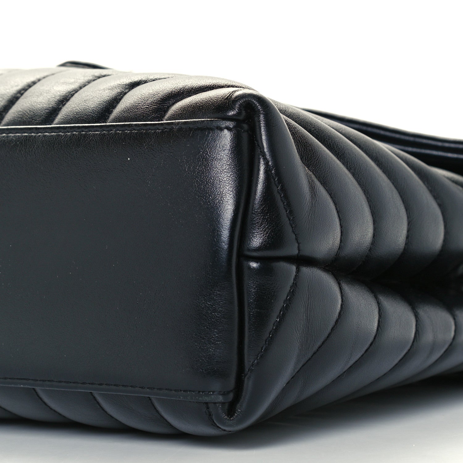 Saint Laurent Calfskin Y Quilted Monogram Medium Loulou Chain Satchel Black 11 of 11