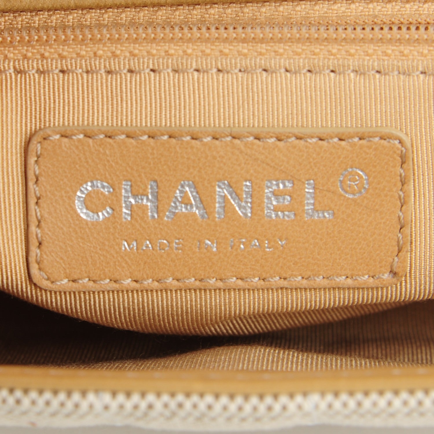 Chanel Canvas Camellia N°5 Flap Beige 6 of 7