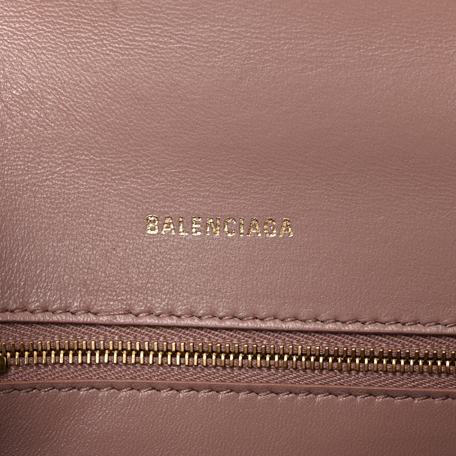 Balenciaga Shiny Calfskin Crocodile Embossed Small Hourglass Top Handle Bag Nude Beige 6 of 14
