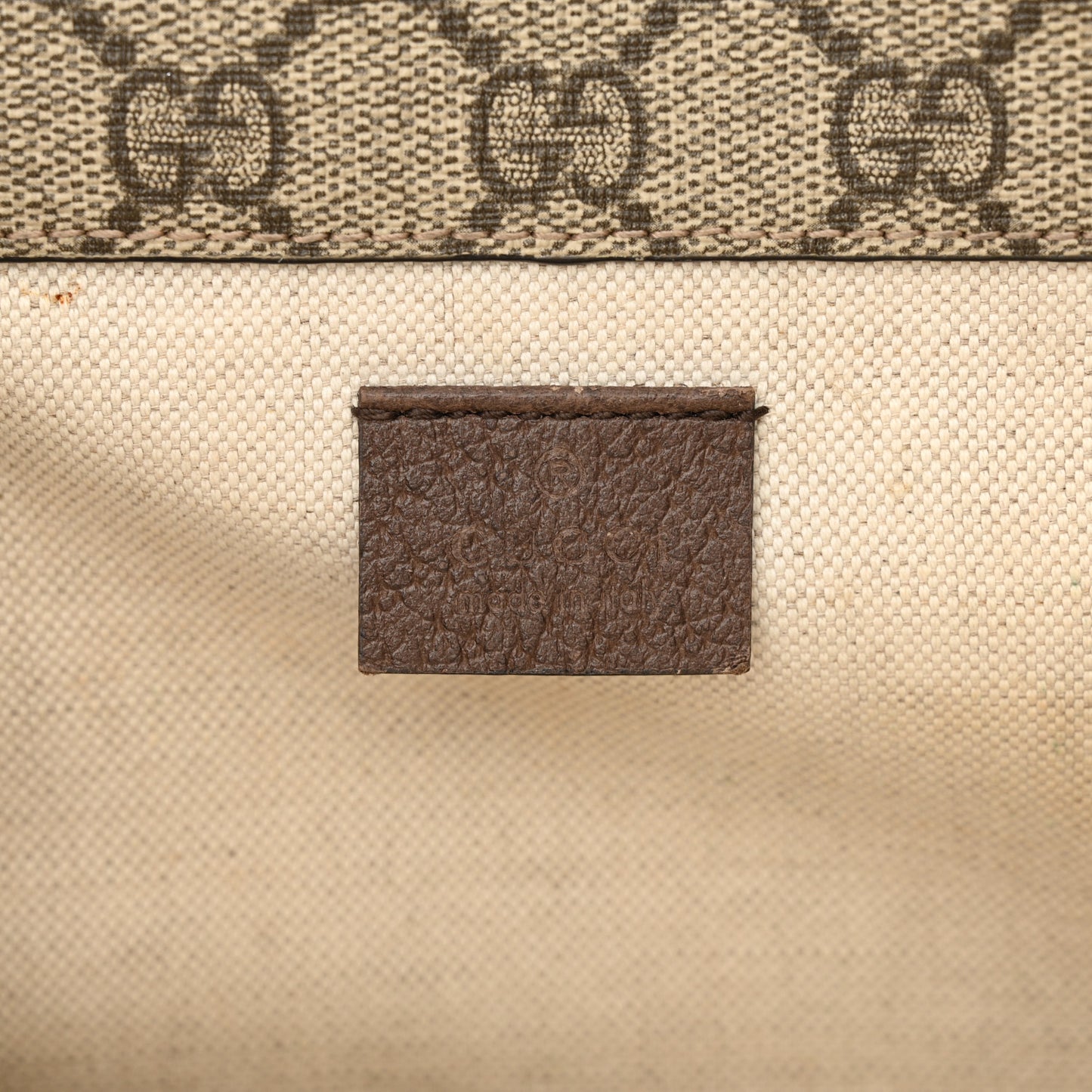 GG Supreme Monogram Web Small Neo Vintage Double Flap Messenger Bag Beige New Acero