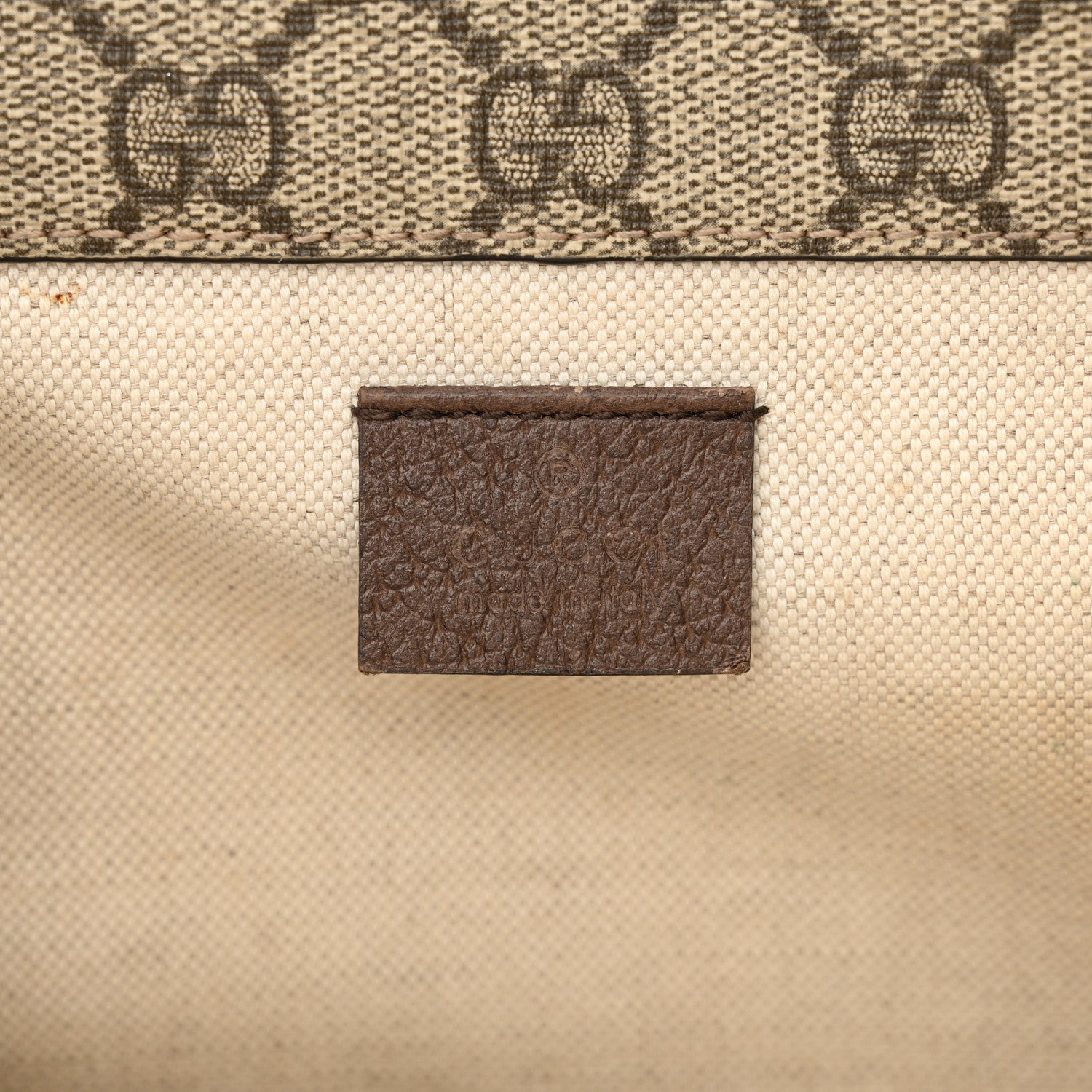Gucci GG Supreme Monogram Web Small Neo Vintage Double Flap Messenger Bag Beige New Acero 6 of 12