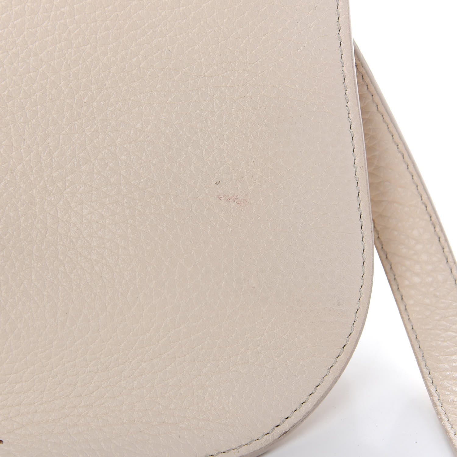 Tom Ford Grained Calfskin Large T Clasp Tara Crossbody Bag White 8 of 10