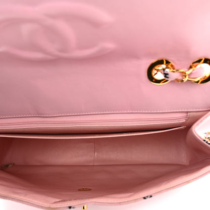Chanel Canvas Quilted XL Jumbo Single Flap Pink 5 of 10