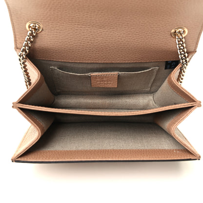 Gucci Dollar Calfskin Small Interlocking G Shoulder Bag Camelia 4 of 5
