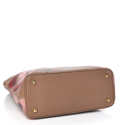 Burberry Prorsum Grainy Calfskin Hand Painted Bloomsbury Dark Sand 4 of 10