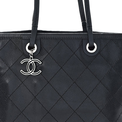 Chanel Grained Calfskin Shopping Fever Tote Black 8 of 10