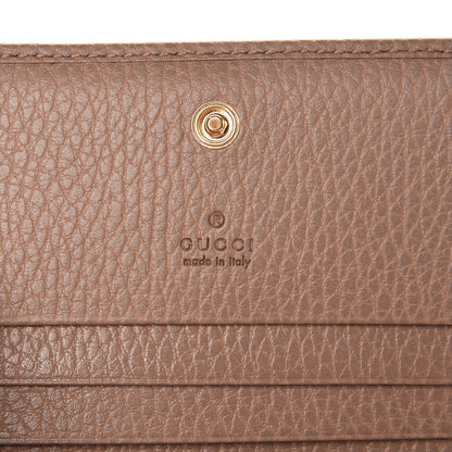 Gucci Pebbled Calfskin GG Marmont Card Case Porcelain Rose 6 of 8
