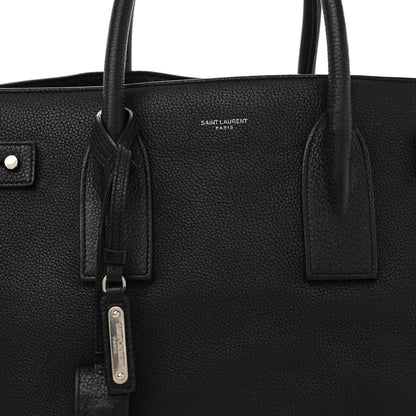 Saint Laurent Grained Calfskin Medium Souple Sac De Jour Black 11 of 20