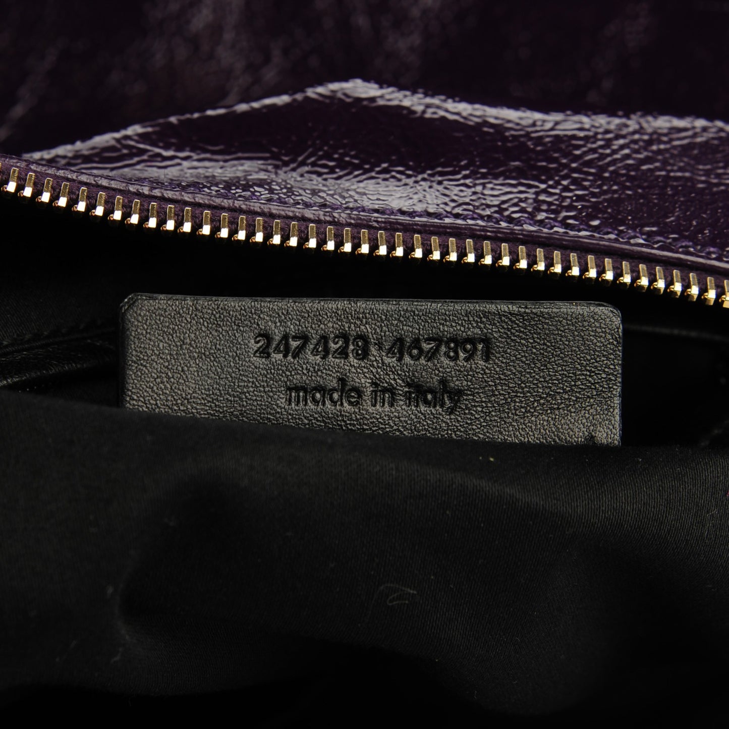 Patent Large Multy Hobo Purple