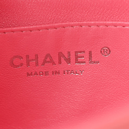 Chanel Patent Calfskin Quilted Mini Rectangular Flap Pink 6 of 11