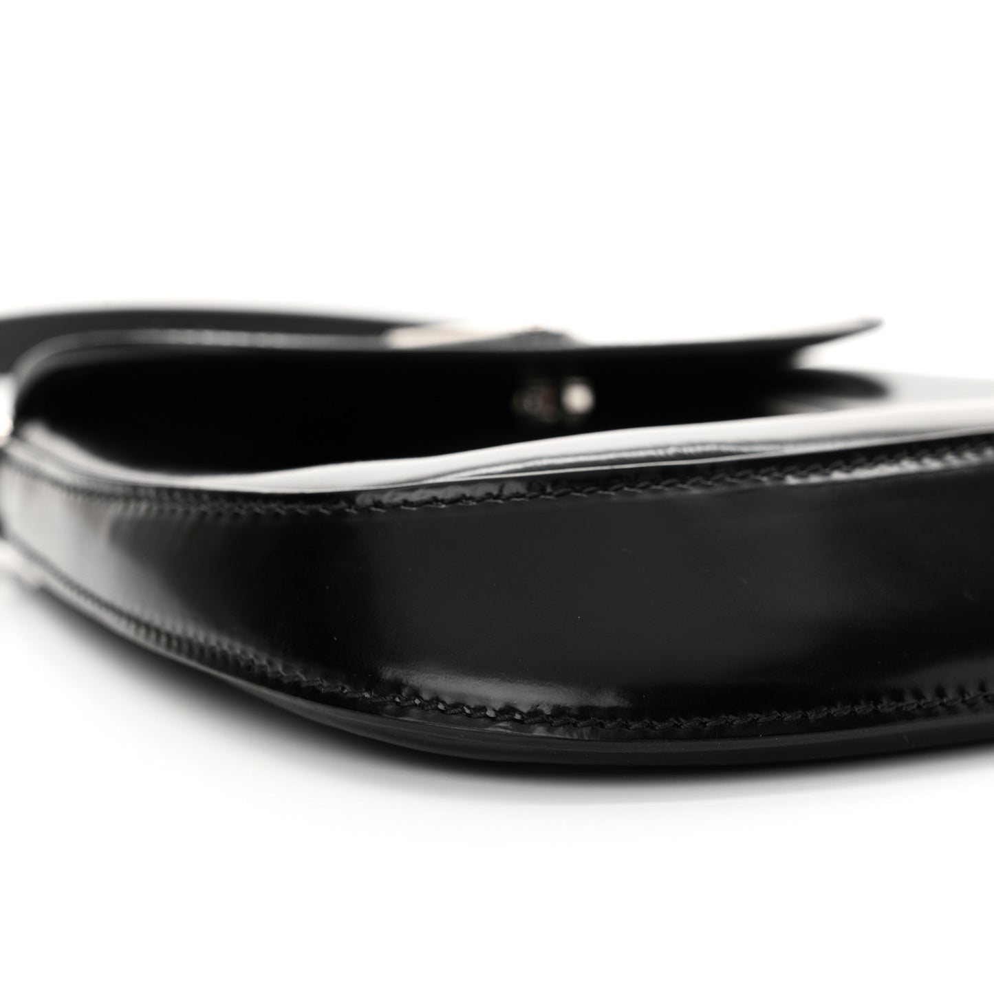 Spazzolato Mini Cleo Flap Adjustable Strap Shoulder Bag Black