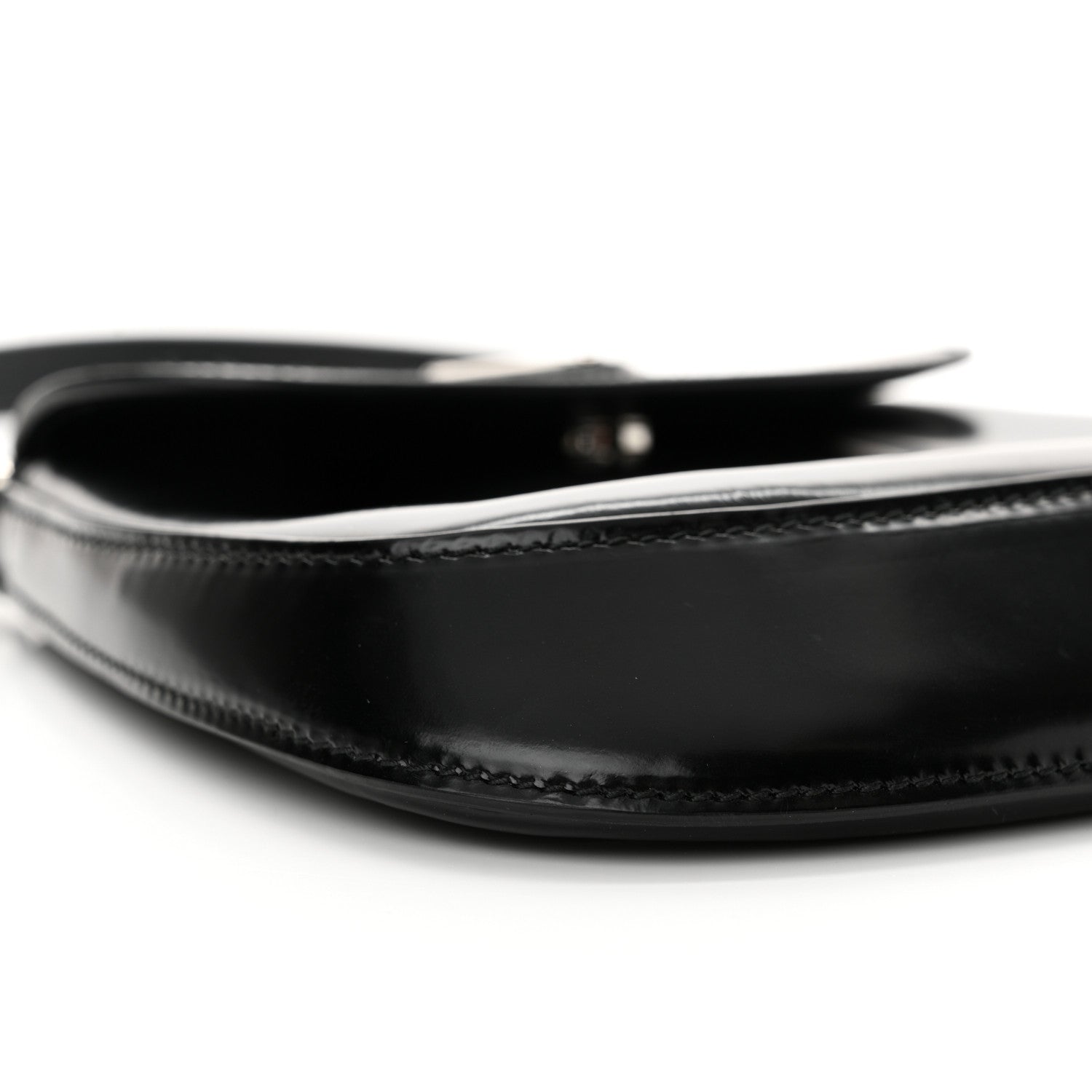 Prada Spazzolato Mini Cleo Flap Adjustable Strap Shoulder Bag Black 9 of 14