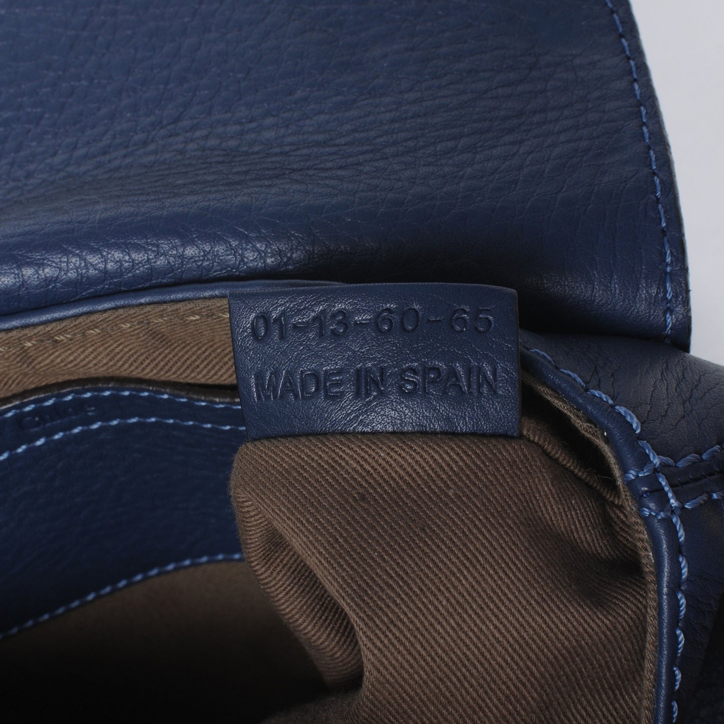 Calfskin Small Marcie Crossbody Bag Navy Blue