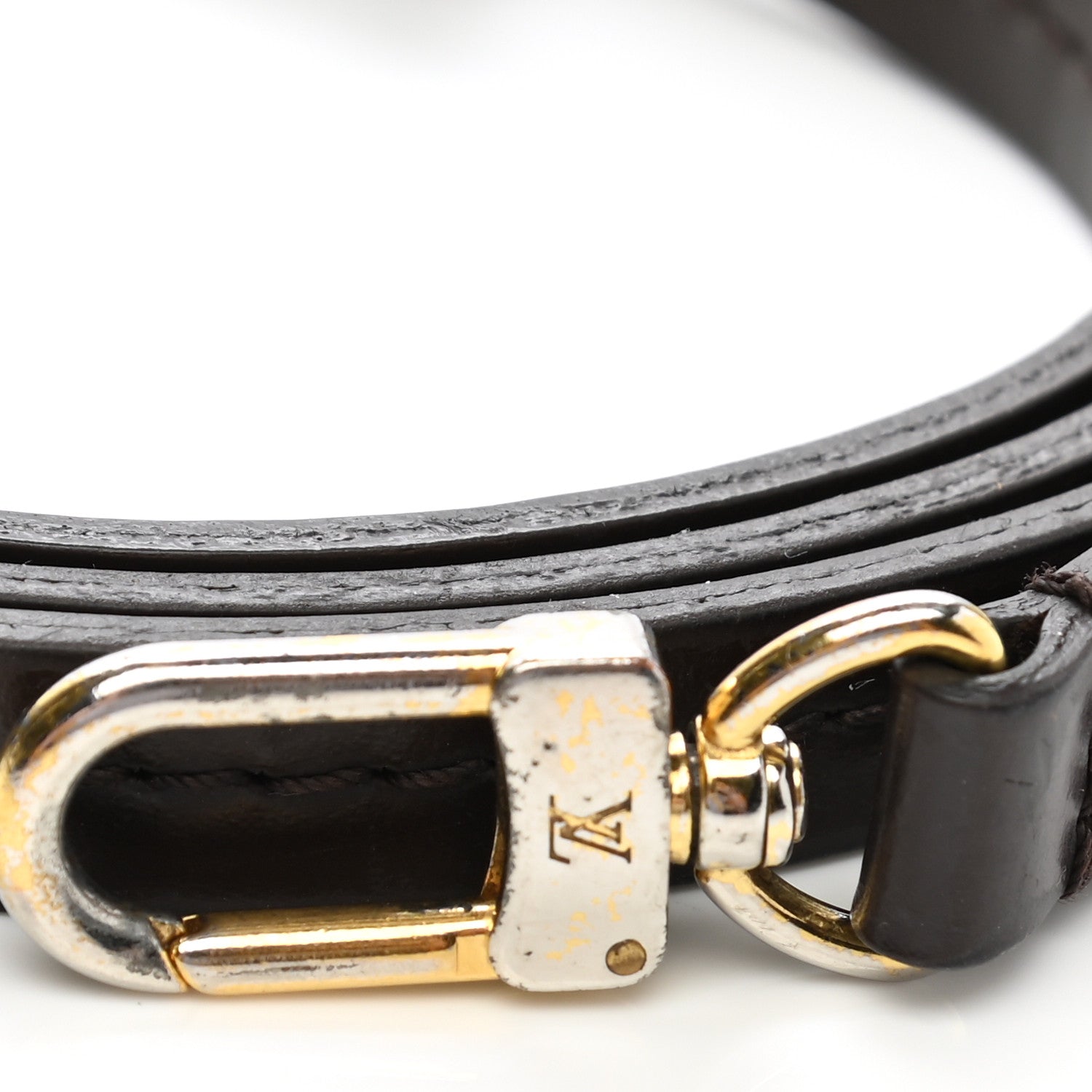 Louis Vuitton Calfskin 12mm Favorite Long Strap Brown 3 of 6