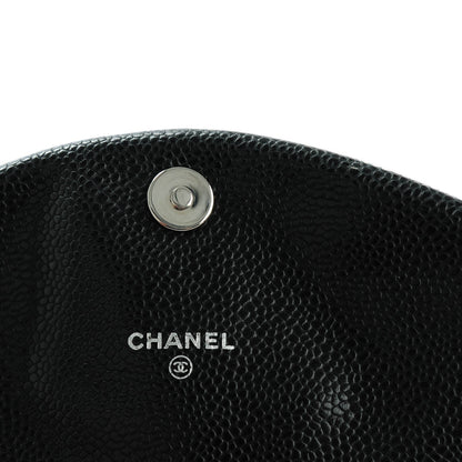 Chanel Caviar Half Moon Wallet On Chain WOC Black 6 of 7