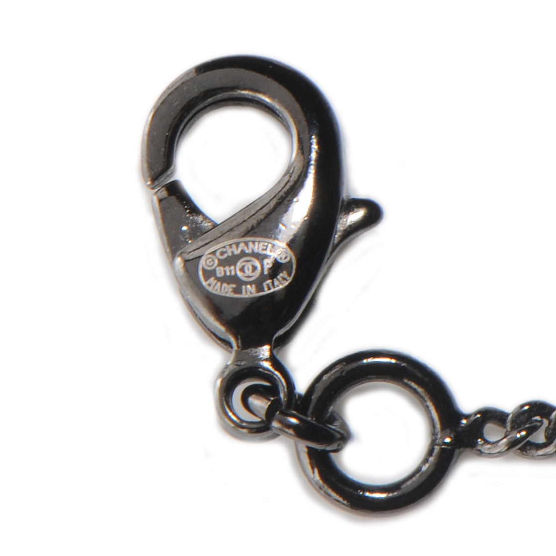 Chanel Ruthenium Camellia CC Necklace 5 of 6