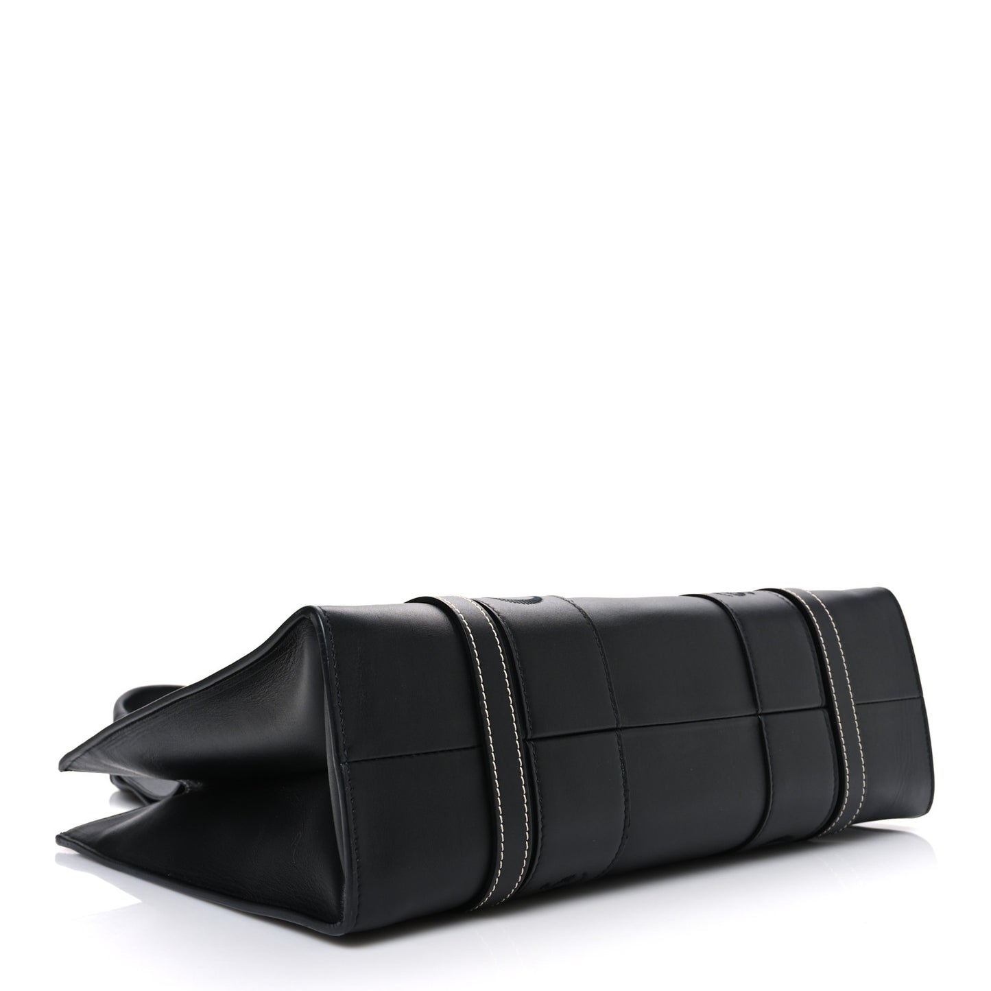 Calfskin Medium Woody Tote Black