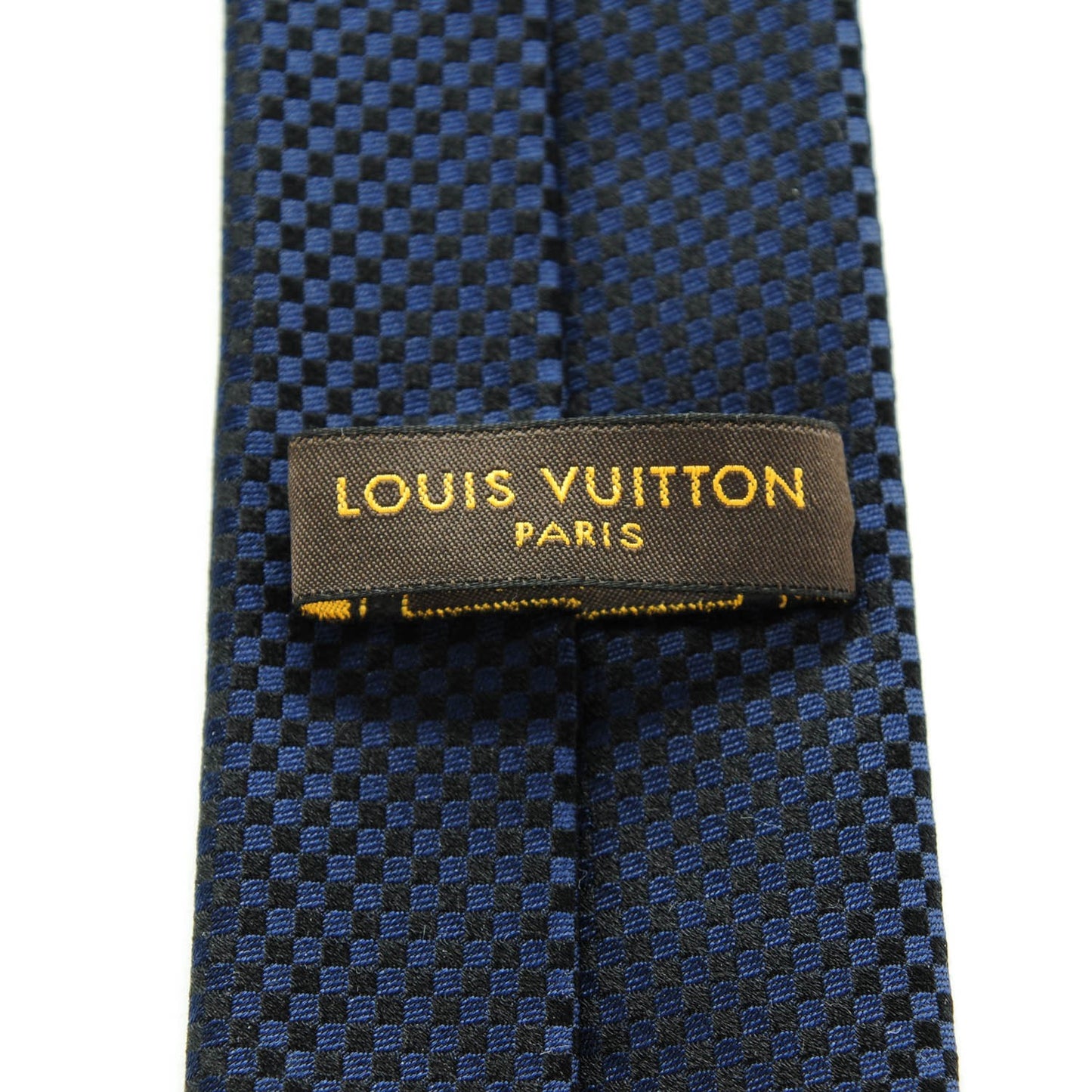 Damier Mens Neck Tie Blue
