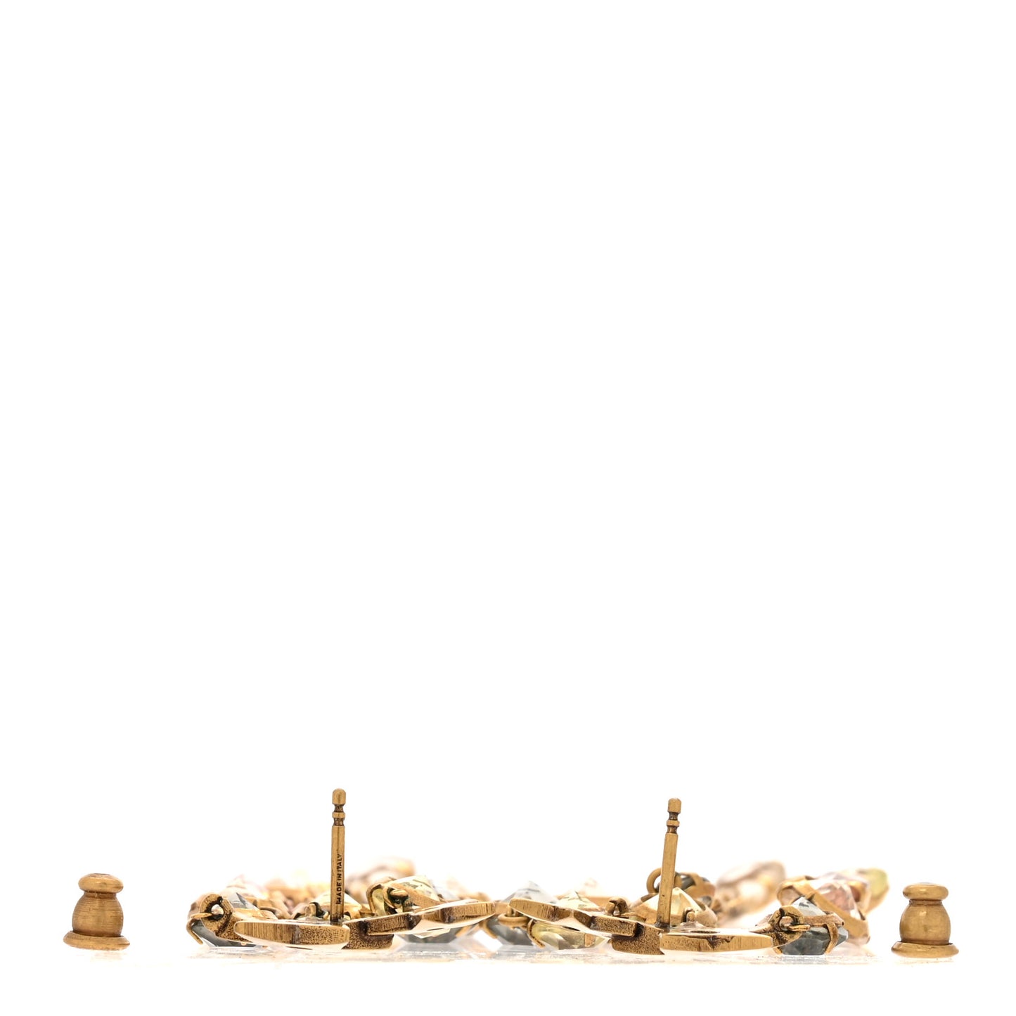 Crystal J'adior Star Drop Earrings Aged Gold Multicolor