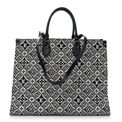 Louis Vuitton Jacquard Since 1854 Onthego GM Grey 1 of 8
