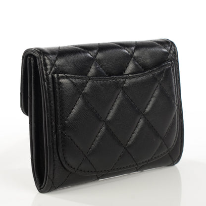 Chanel Lambskin Quilted Coin Purse Black 3 of 7