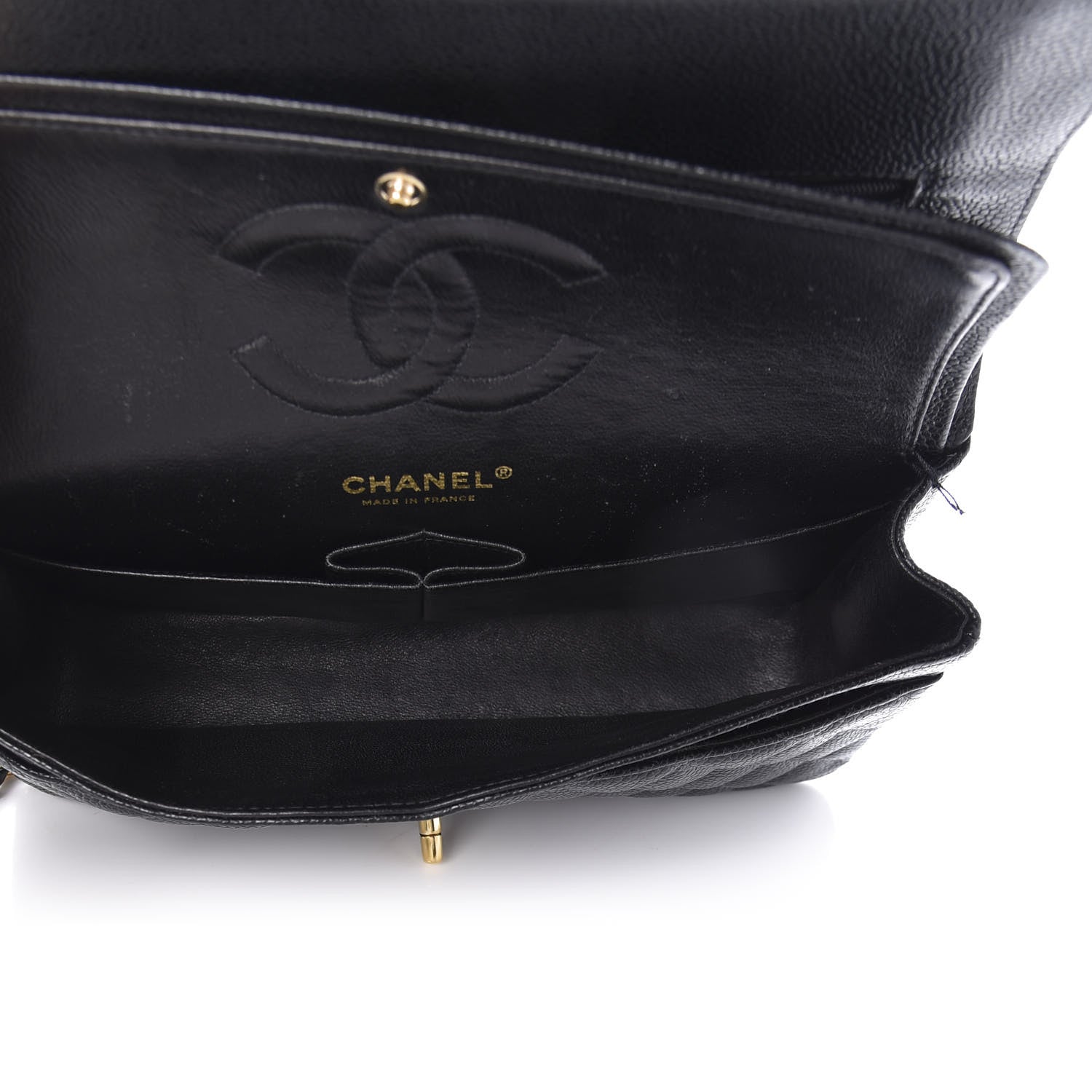 Chanel Caviar Quilted Medium Double Flap Black 5 of 12