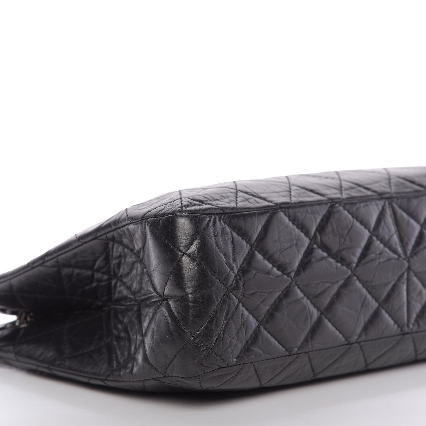 Aged Calfskin Quilted Reissue 2.55 Tote Black