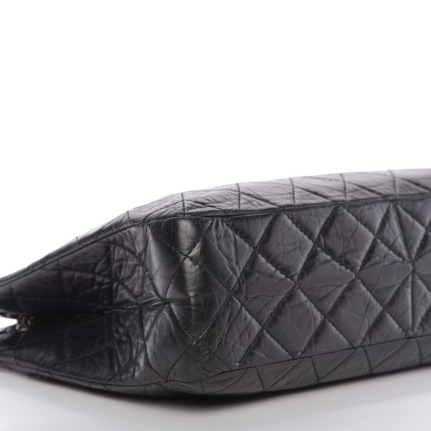 Chanel Aged Calfskin Quilted Reissue 2.55 Tote Black 6 of 9